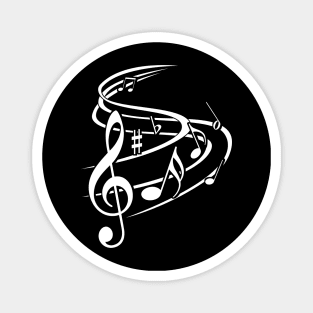 Music notes design Magnet